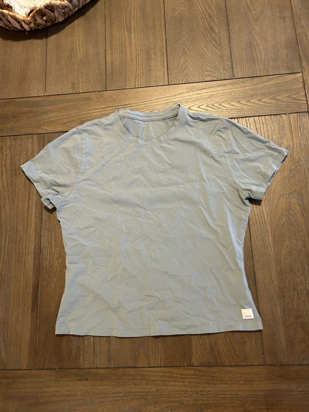 Vuori Light Blue/ Gray Short Sleeve Crew T-Shirt